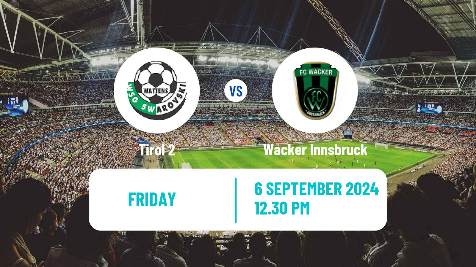 Soccer Austrian Landesliga Tirol Tirol 2 - Wacker Innsbruck