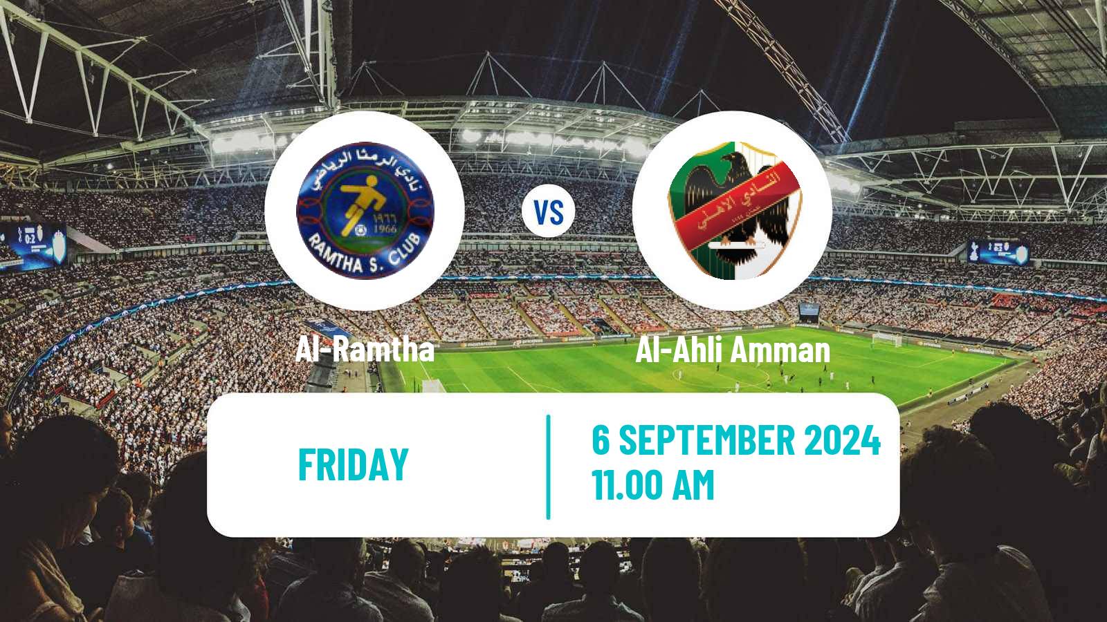 Soccer Jordan Shield Cup Al-Ramtha - Al-Ahli Amman