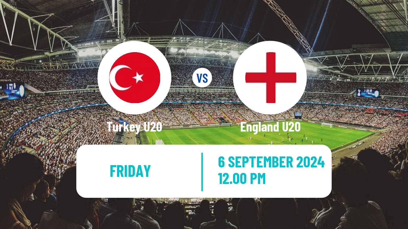 Soccer Elite League U20 Turkey U20 - England U20