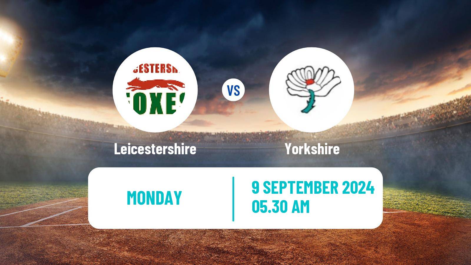 Cricket County Championship Two Cricket Leicestershire - Yorkshire