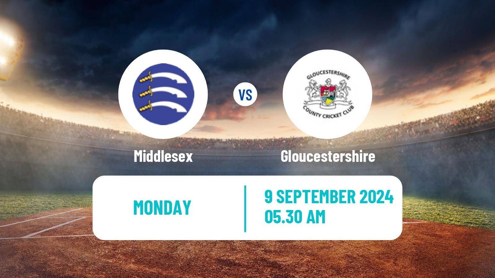 Cricket County Championship Two Cricket Middlesex - Gloucestershire