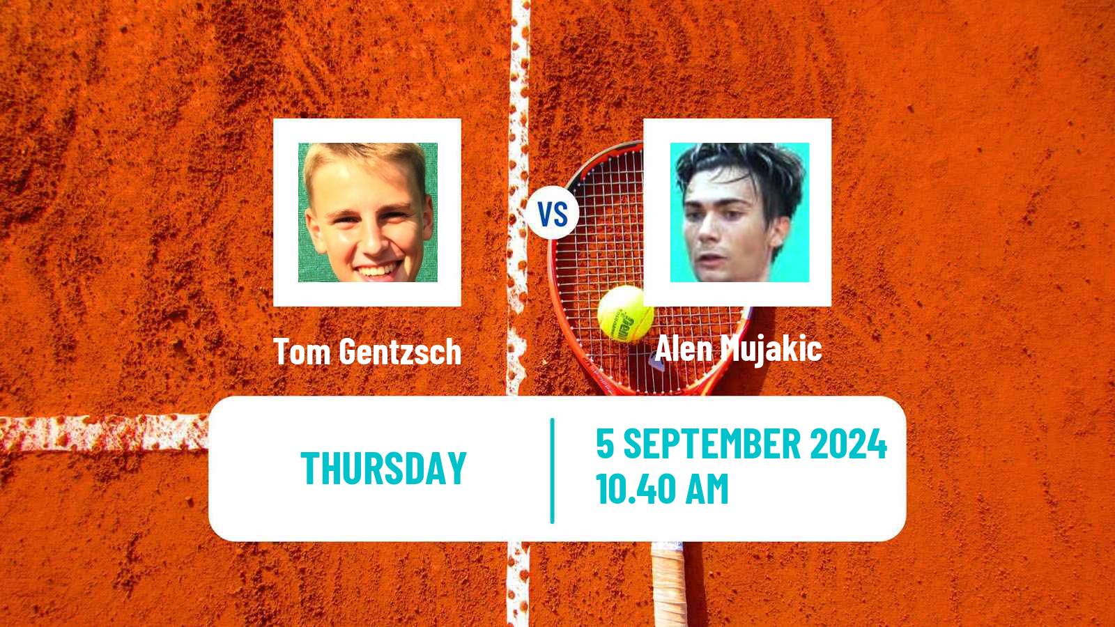 Tennis ITF M15 Haren Men Tom Gentzsch - Alen Mujakic