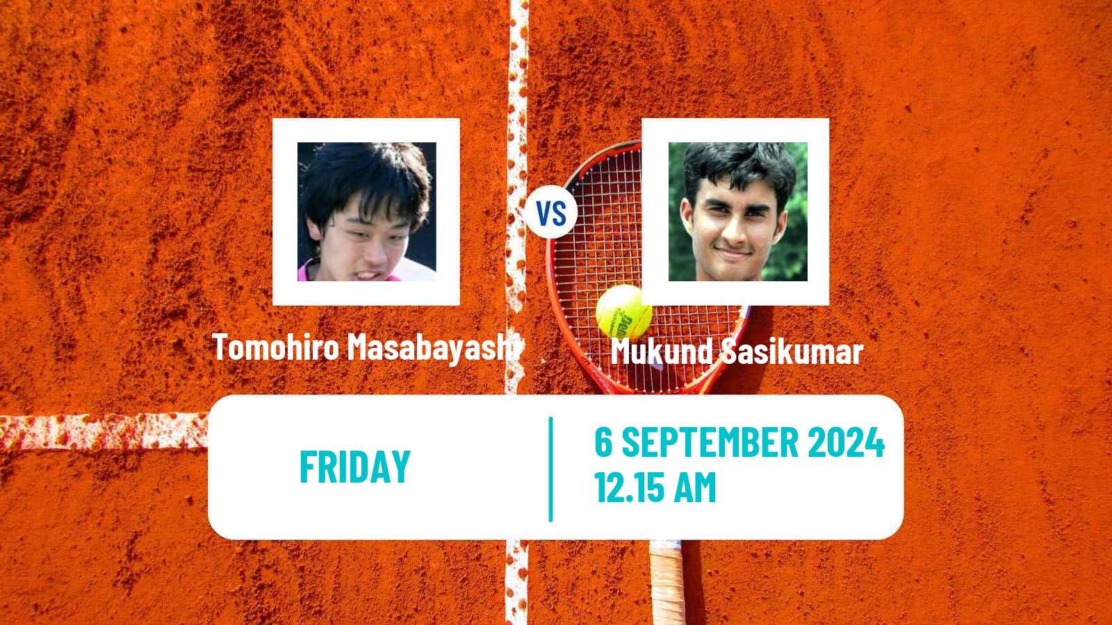 Tennis ITF M25 Nakhon Si Thammarat 2 Men Tomohiro Masabayashi - Mukund Sasikumar