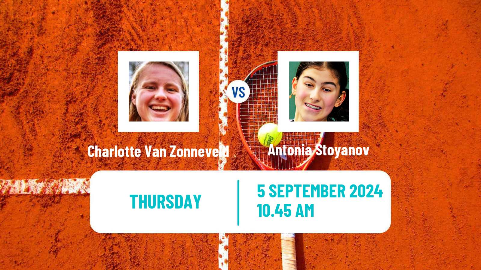 Tennis ITF W15 Haren Women Charlotte Van Zonneveld - Antonia Stoyanov