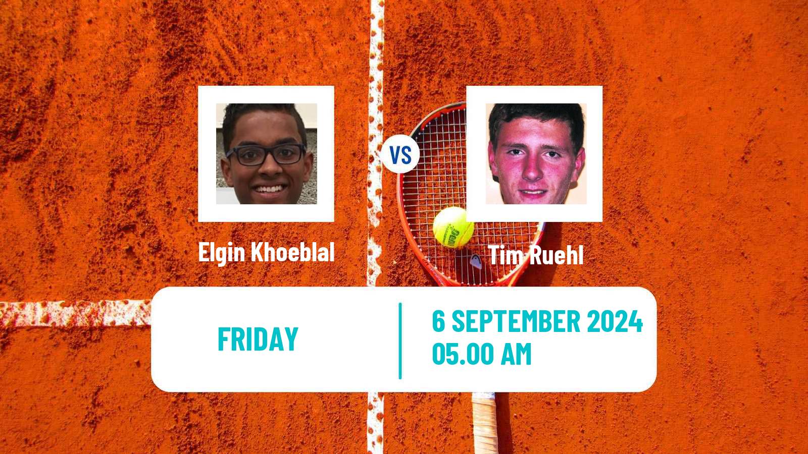 Tennis ITF M15 Haren Men Elgin Khoeblal - Tim Ruehl