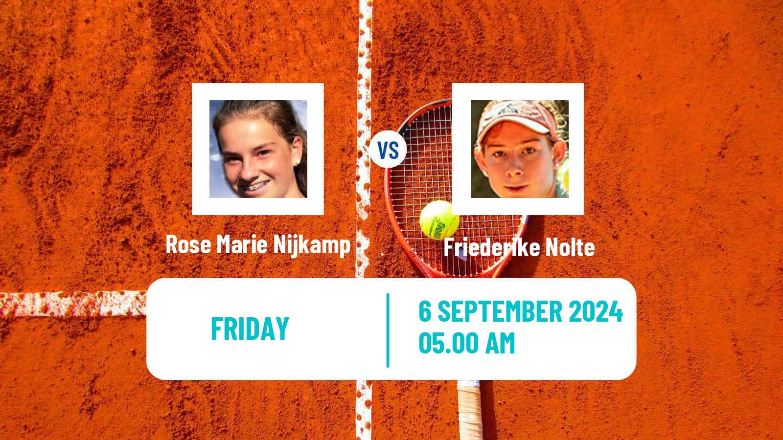 Tennis ITF W15 Haren Women Rose Marie Nijkamp - Friederike Nolte