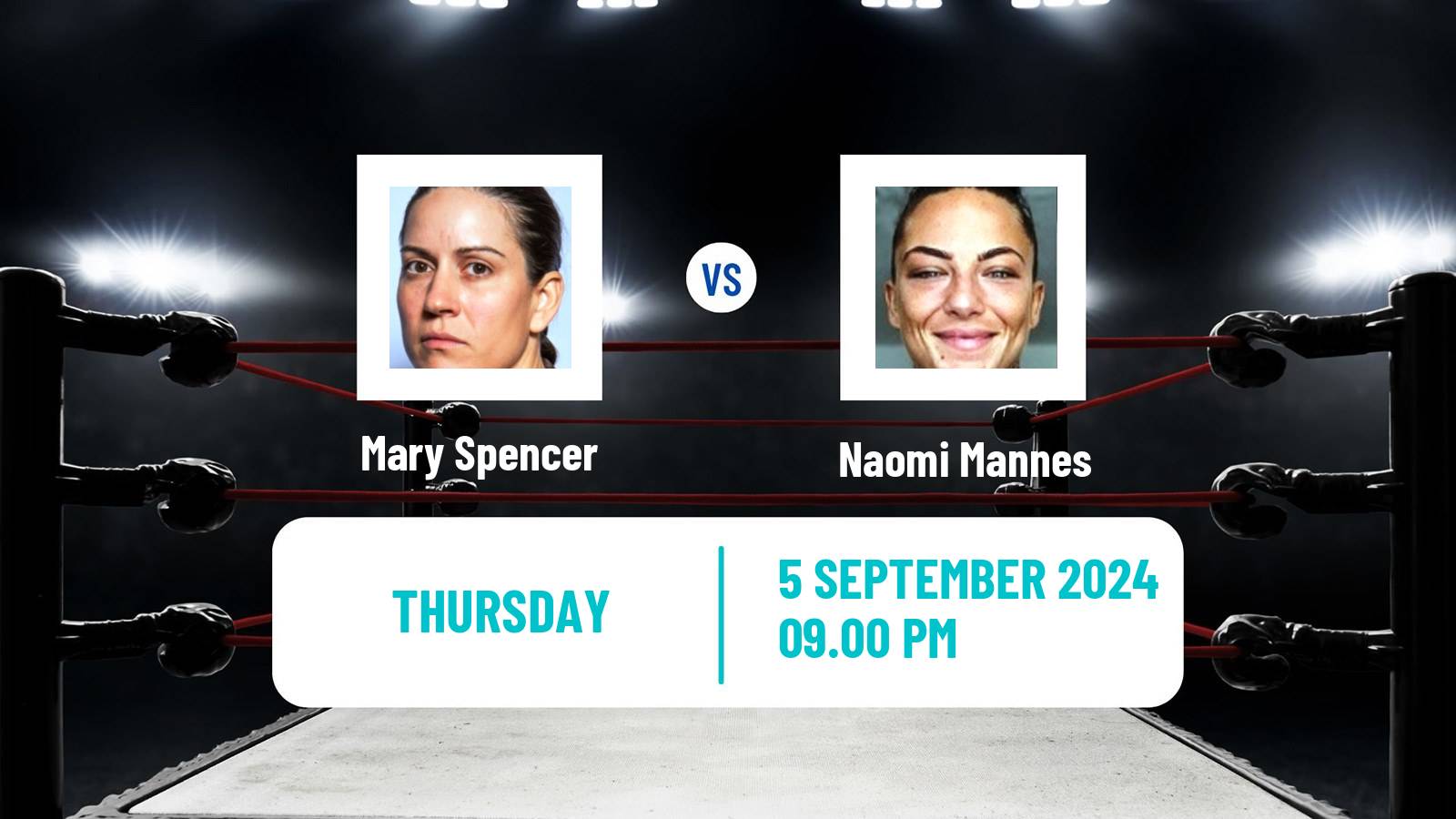 Boxing Super Welterweight Others Matches Women Mary Spencer - Naomi Mannes