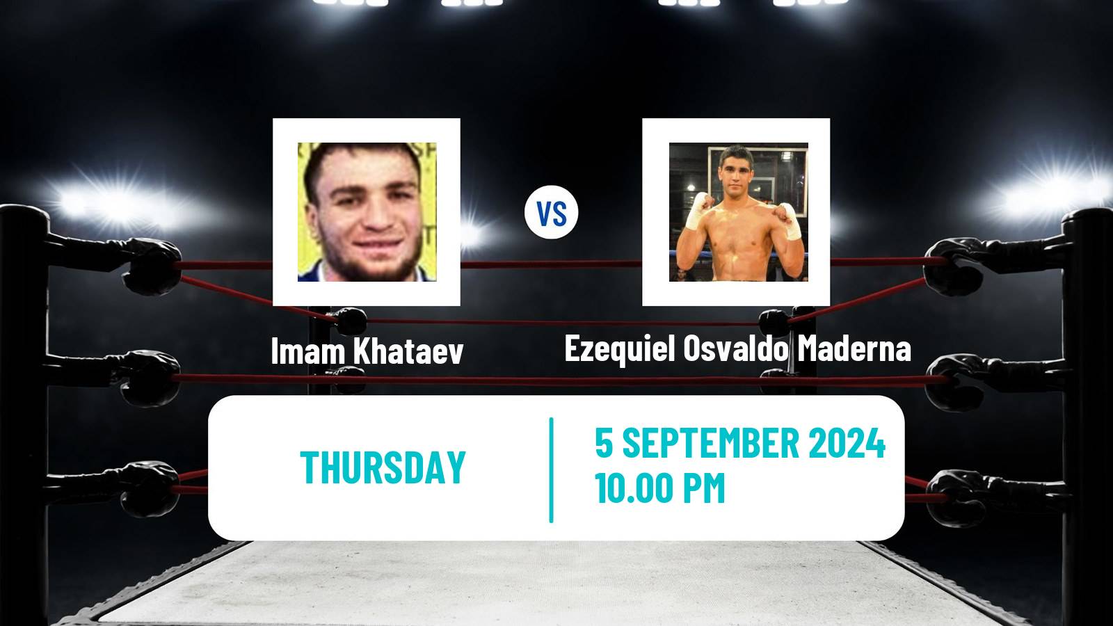 Boxing Light Heavyweight Men Nabf Title Imam Khataev - Ezequiel Osvaldo Maderna