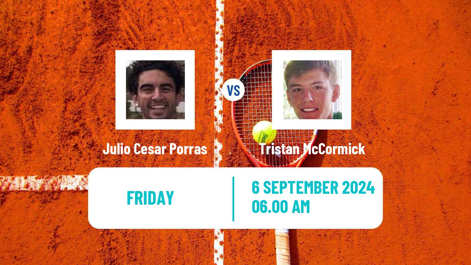 Tennis ITF M15 Madrid Men Julio Cesar Porras - Tristan McCormick