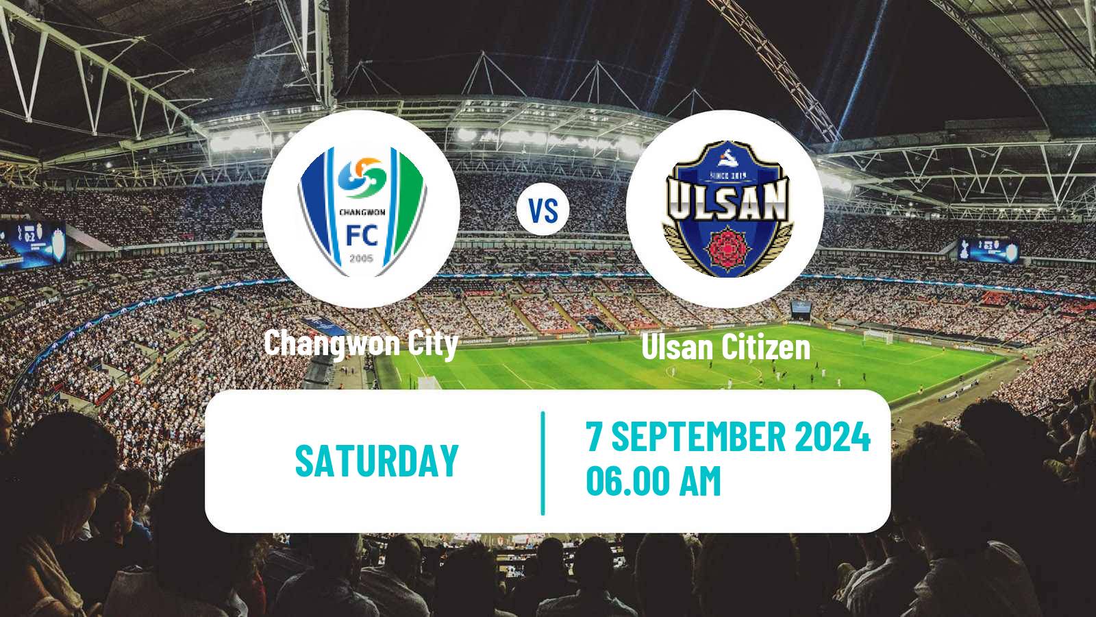 Soccer South Korean K3 League Changwon City - Ulsan Citizen