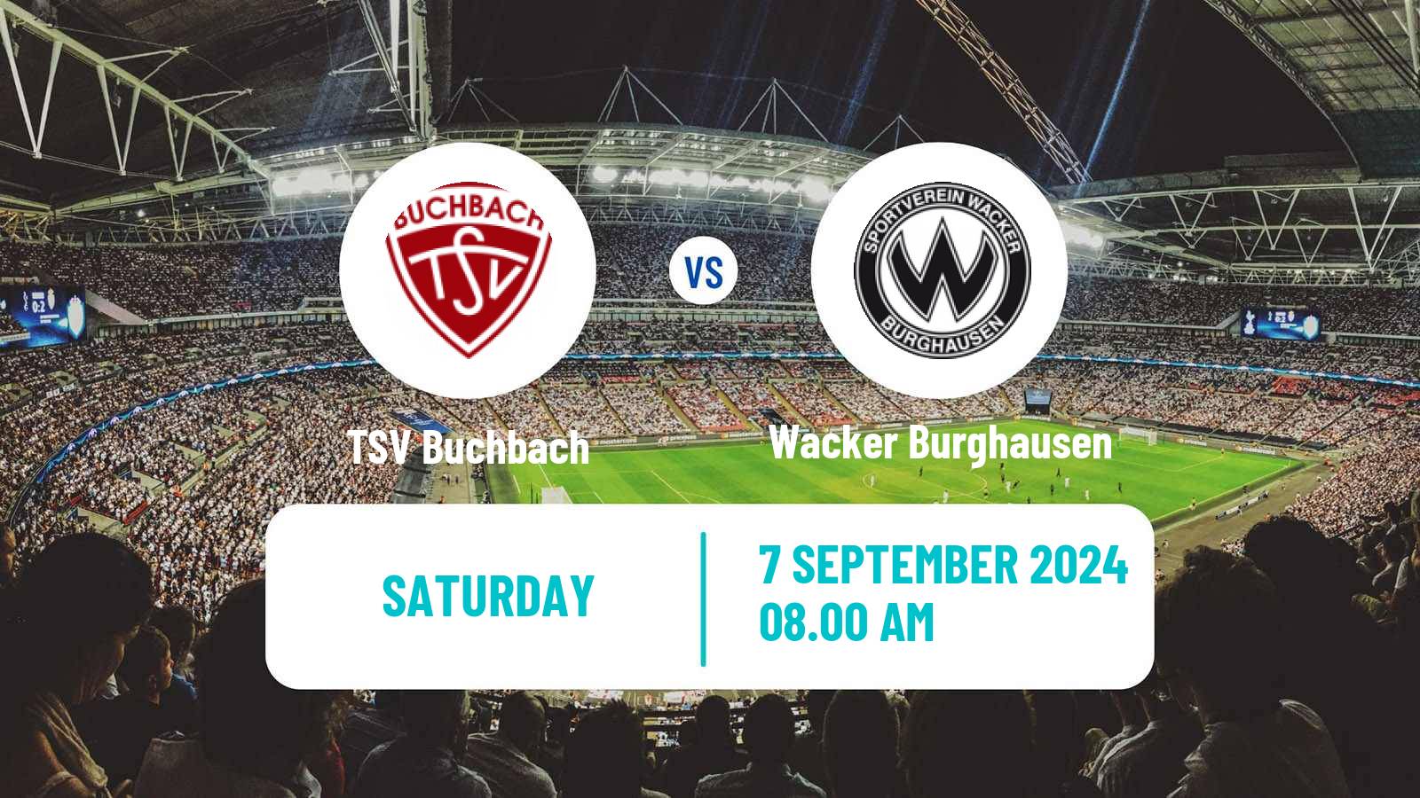 Soccer German Regionalliga Bayern Buchbach - Wacker Burghausen