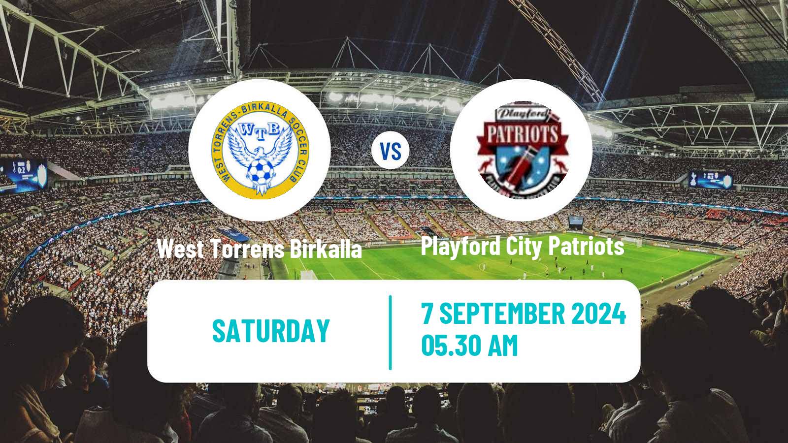 Soccer Australian SA State League West Torrens Birkalla - Playford City Patriots