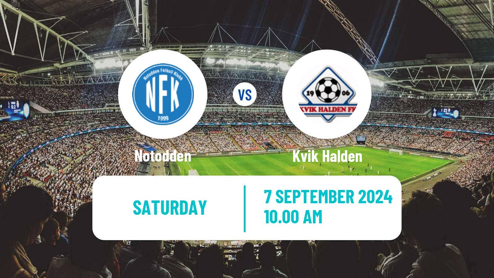 Soccer Norwegian Division 2 - Group 1 Notodden - Kvik Halden