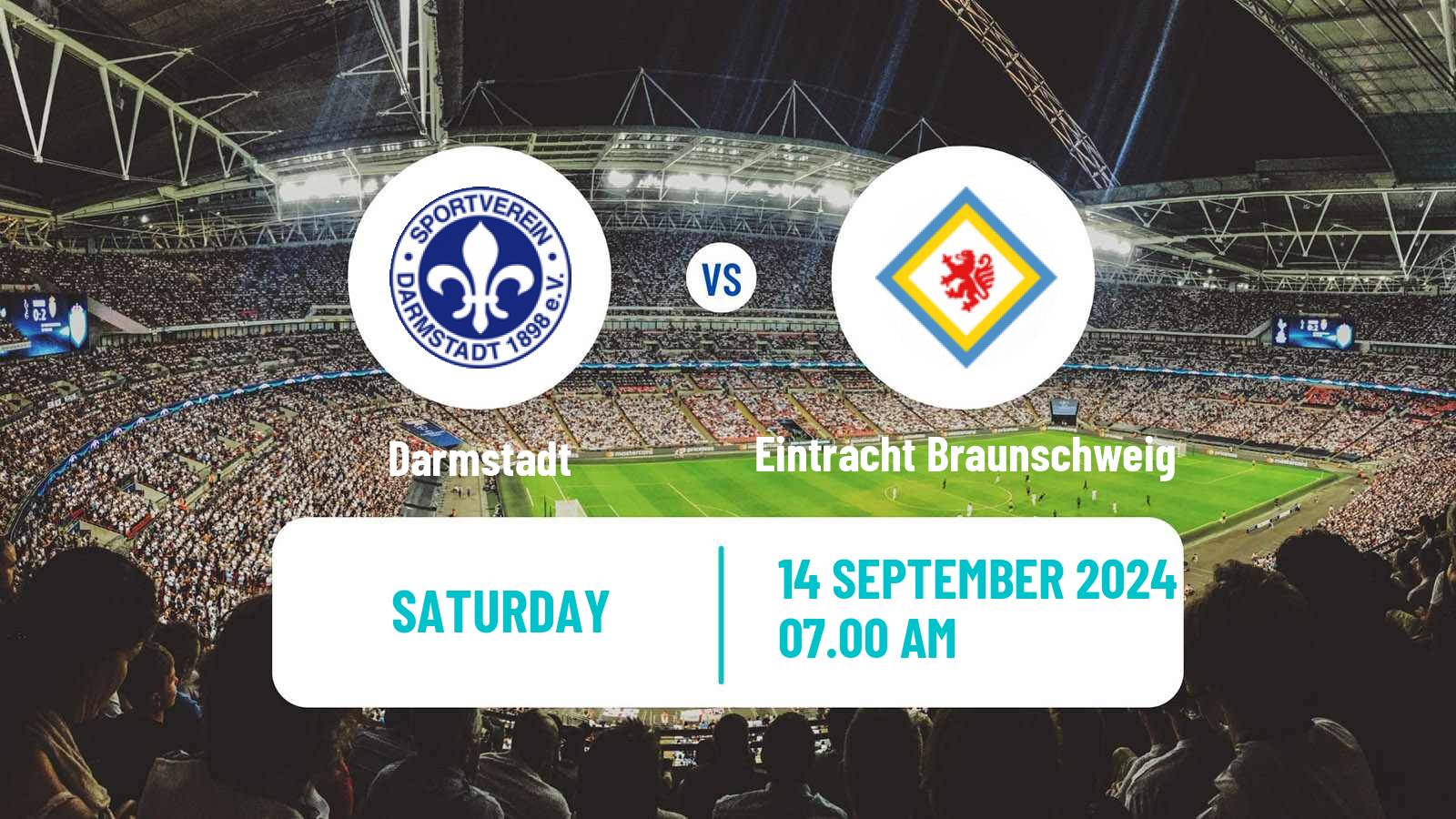 Soccer German 2 Bundesliga Darmstadt - Eintracht Braunschweig