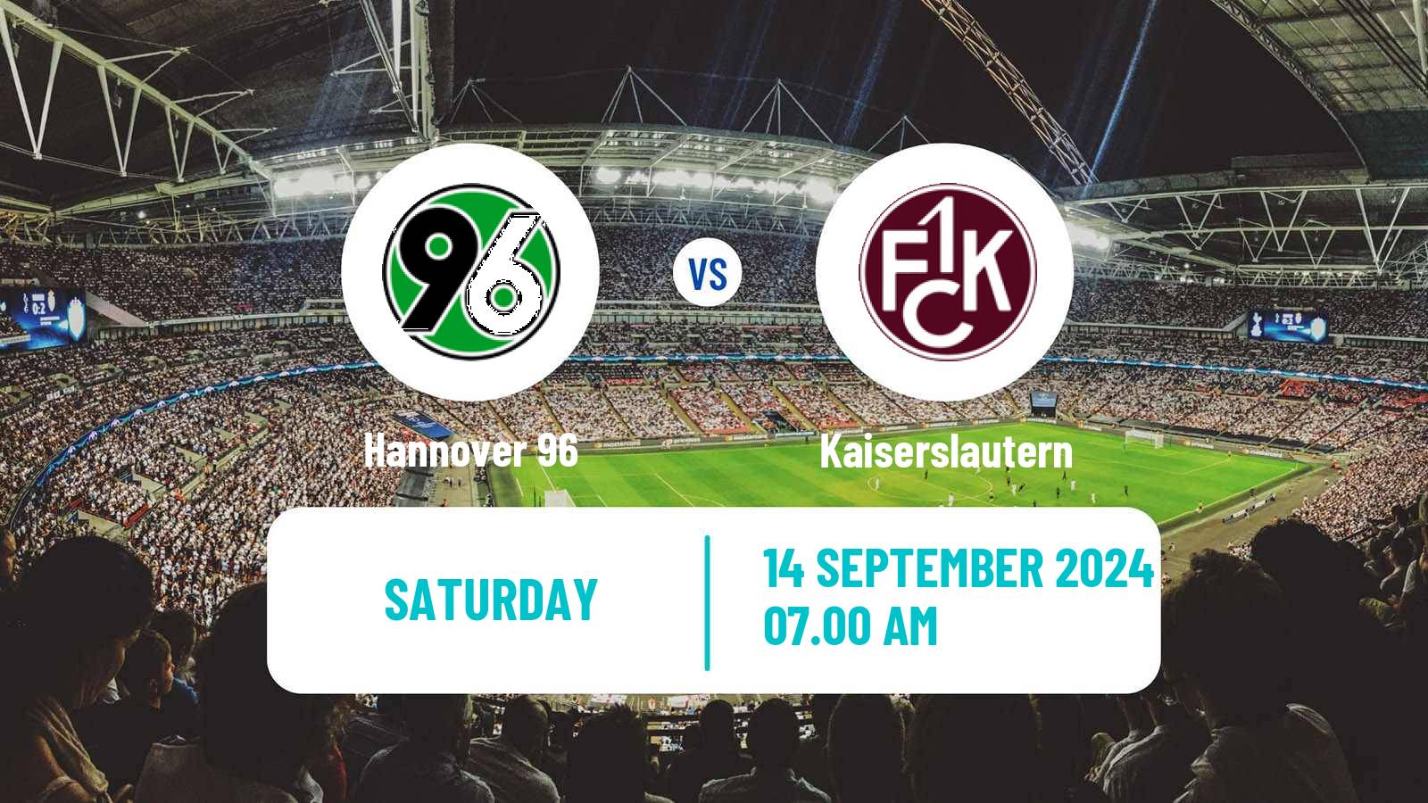 Soccer German 2 Bundesliga Hannover - Kaiserslautern