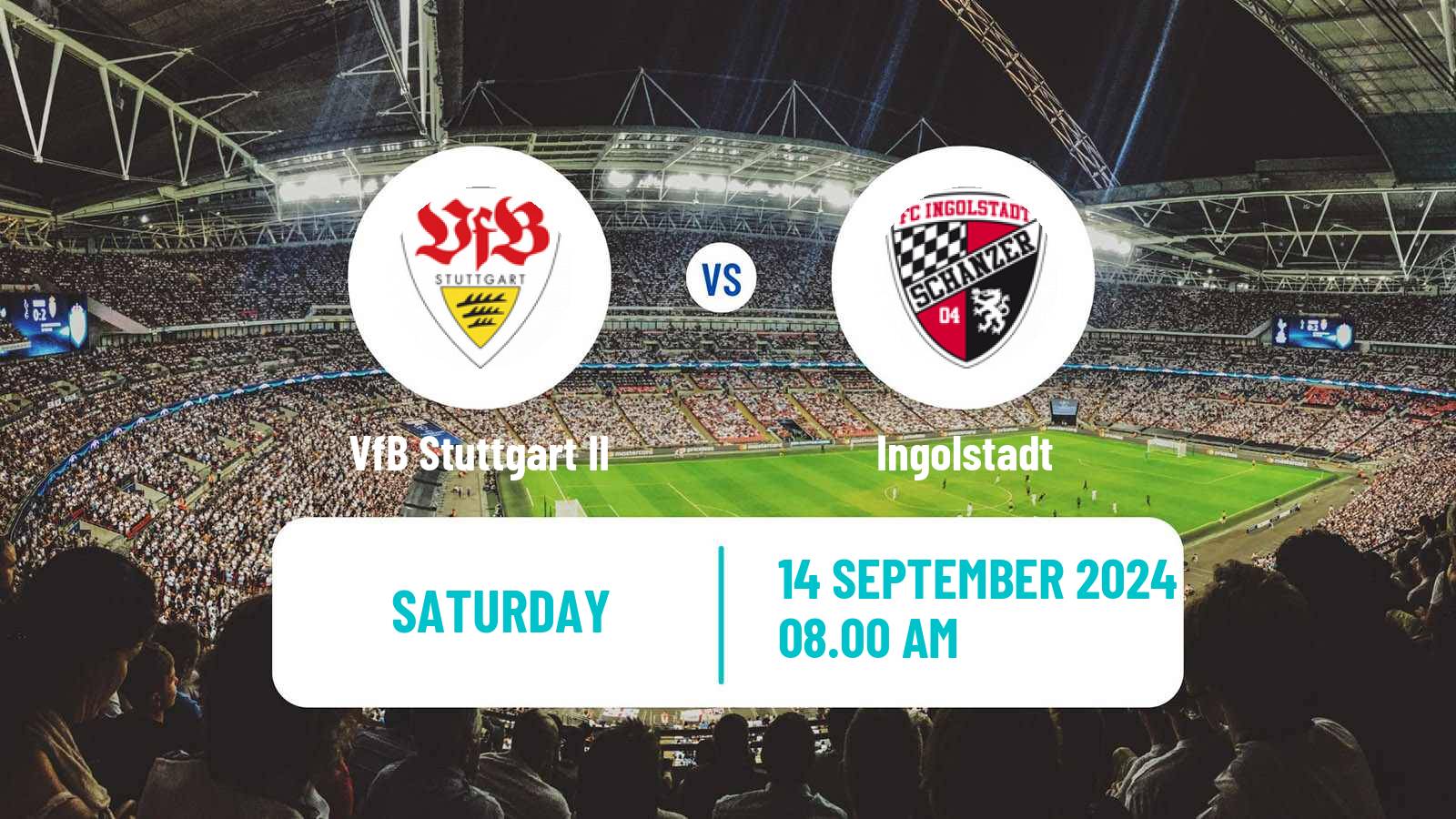 Soccer German 3 Bundesliga VfB Stuttgart II - Ingolstadt