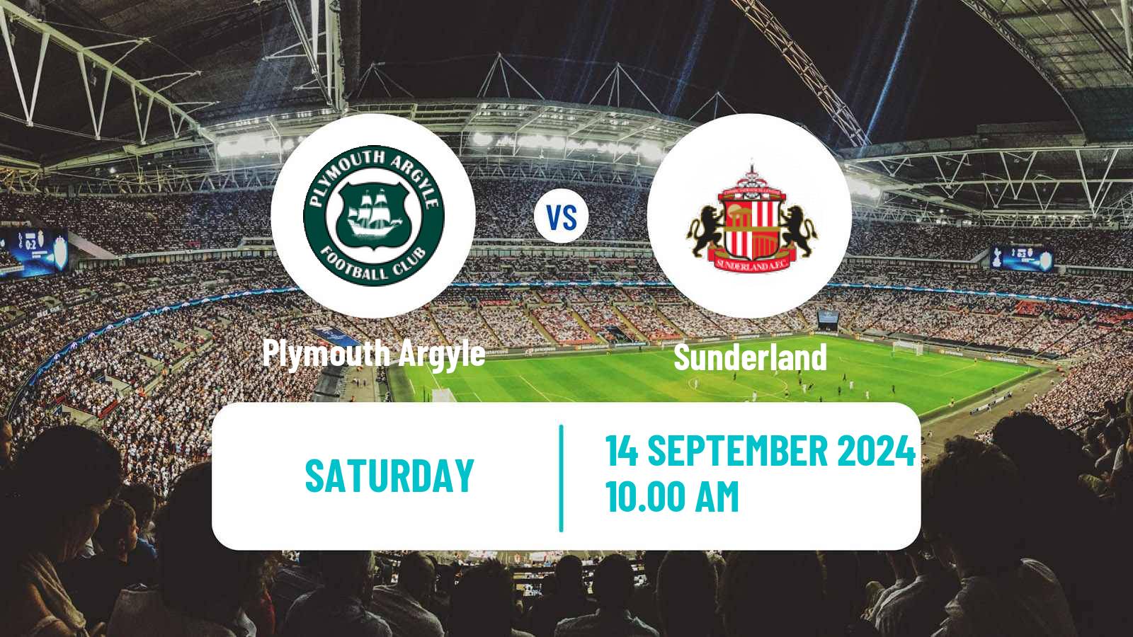 Soccer English League Championship Plymouth Argyle - Sunderland