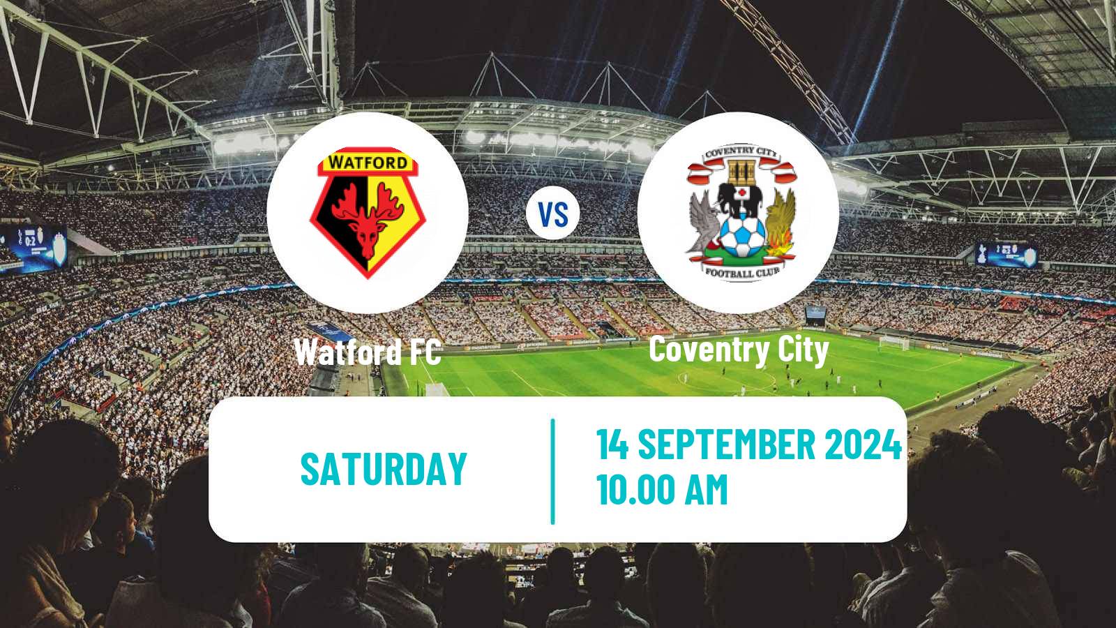 Soccer English League Championship Watford - Coventry City