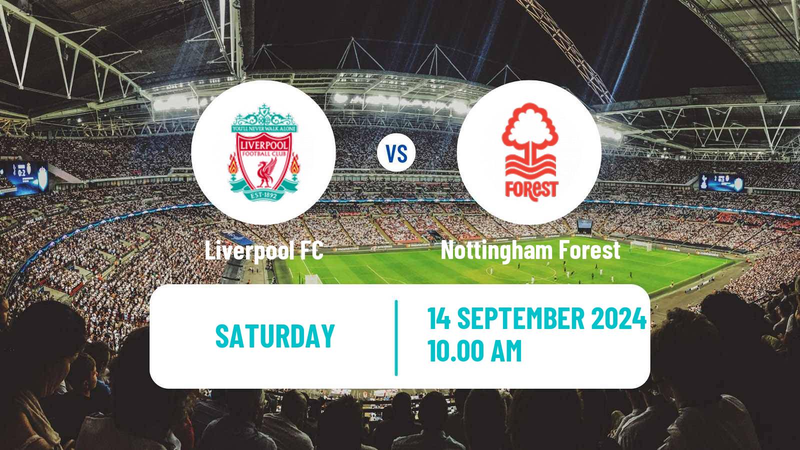 Soccer English Premier League Liverpool - Nottingham Forest