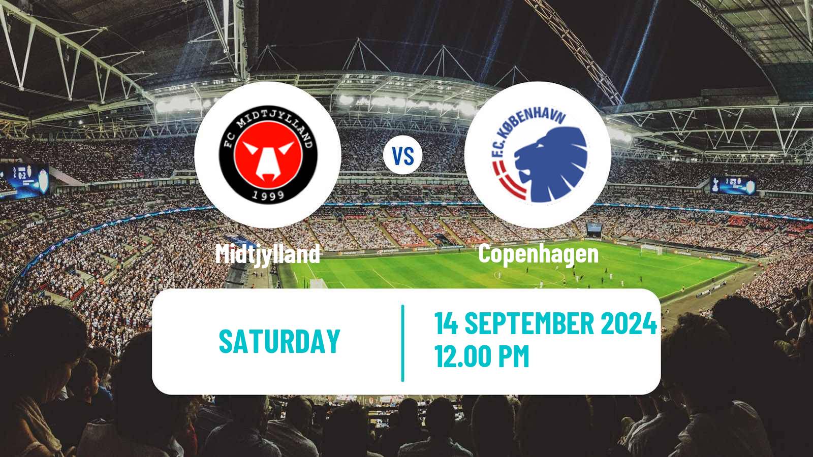 Soccer Danish Superliga Midtjylland - Copenhagen