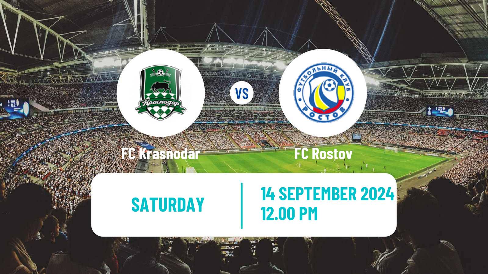 Soccer Russian Premier League Krasnodar - Rostov