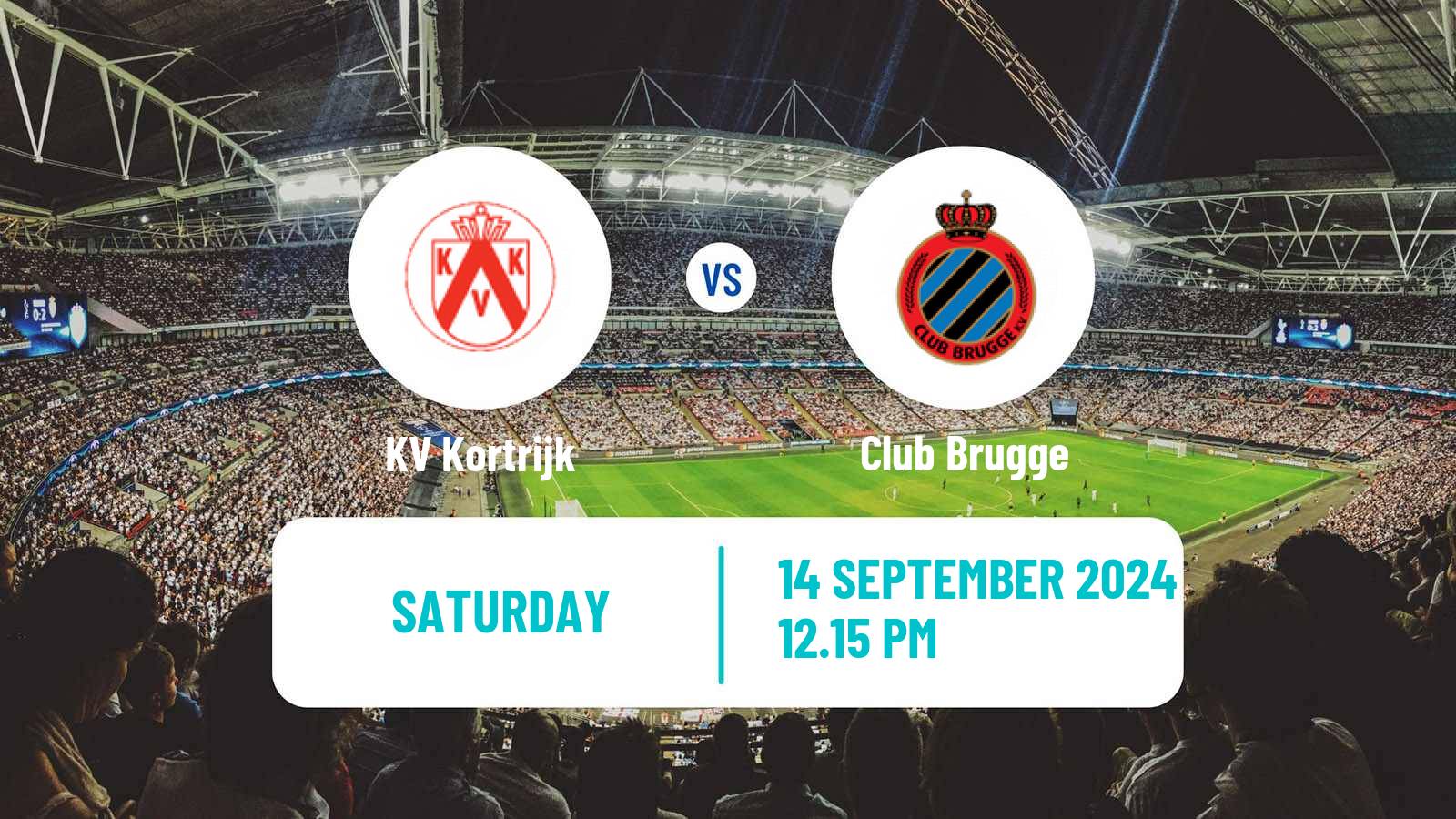 Soccer Belgian Jupiler Pro League Kortrijk - Club Brugge