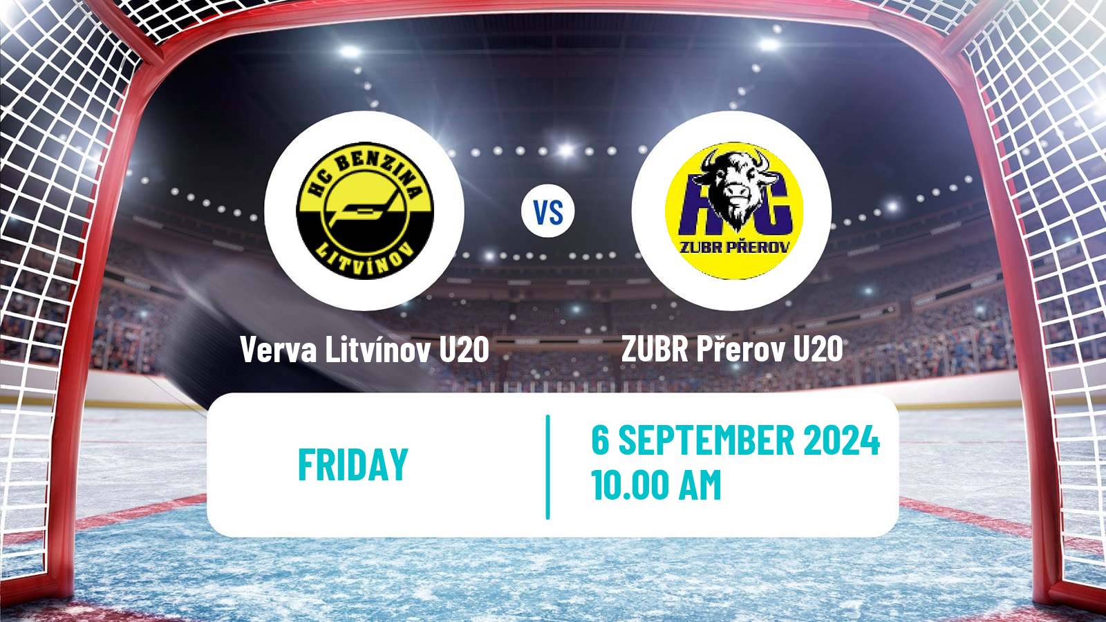 Hockey Czech ELJ Verva Litvínov U20 - ZUBR Přerov U20