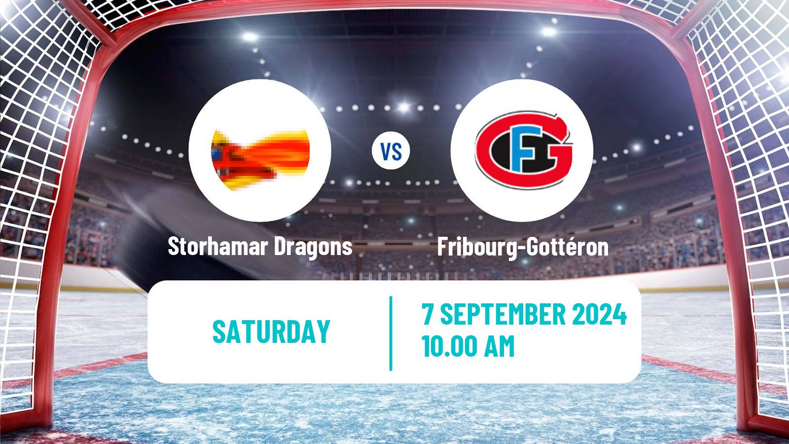 Hockey Champions League Ice Hockey Storhamar Dragons - Fribourg-Gottéron