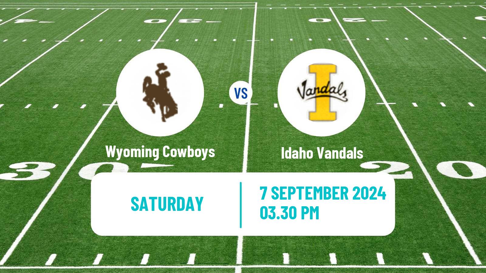 American football NCAA College Football Wyoming Cowboys - Idaho Vandals