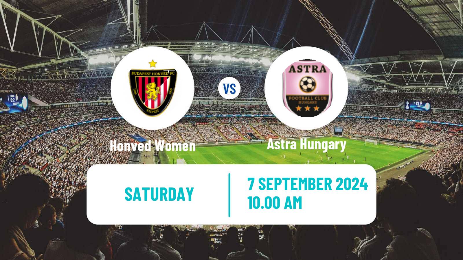 Soccer Hungarian NB I Women Honved - Astra Hungary