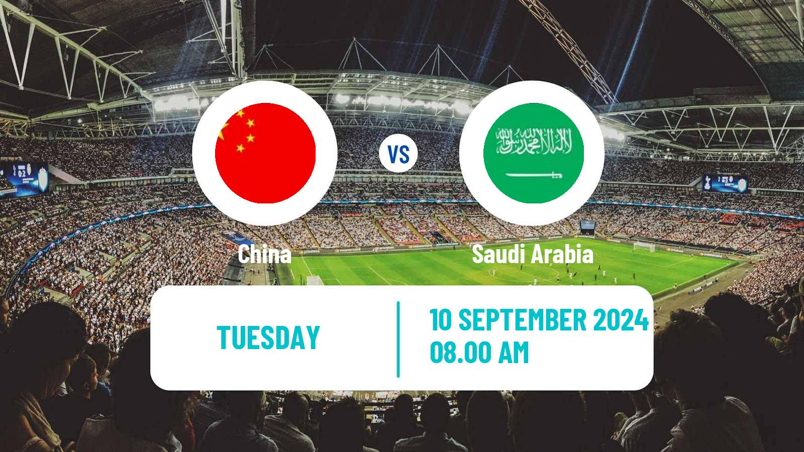 Soccer FIFA World Cup China - Saudi Arabia