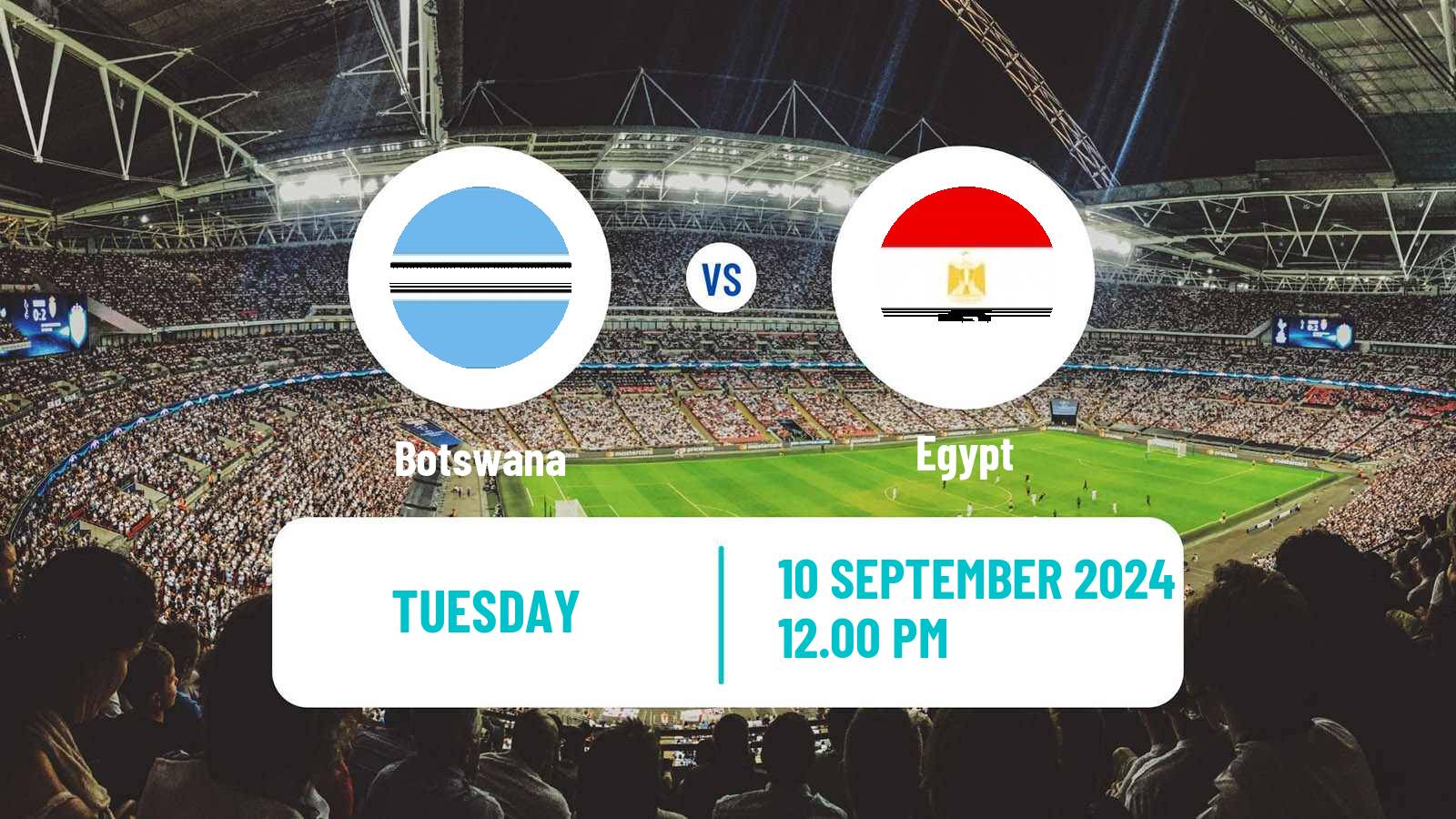 Soccer Africa Cup of Nations Botswana - Egypt