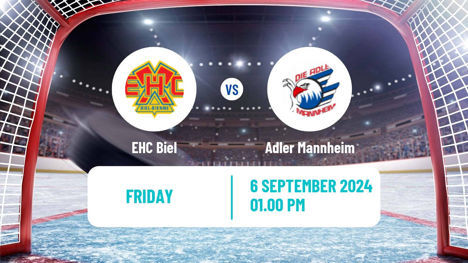 Hockey Club Friendly Ice Hockey Biel - Adler Mannheim