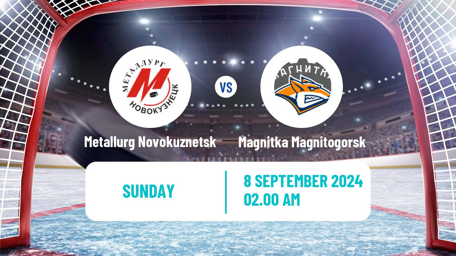 Hockey VHL Metallurg Novokuznetsk - Magnitka Magnitogorsk