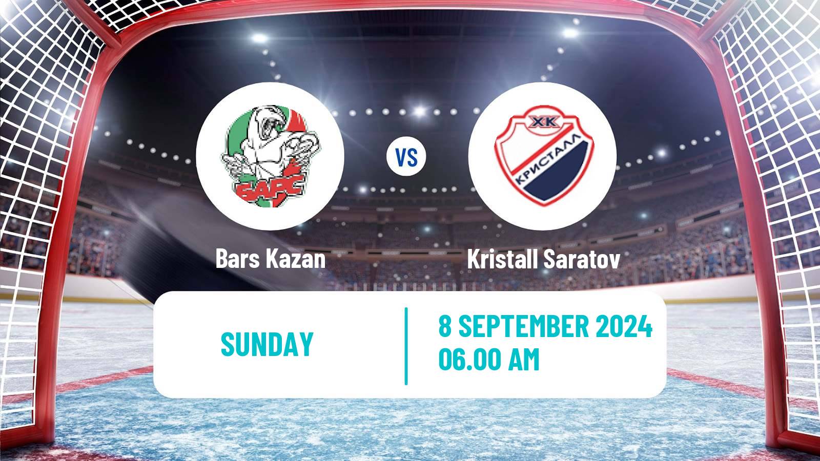 Hockey VHL Bars Kazan - Kristall Saratov