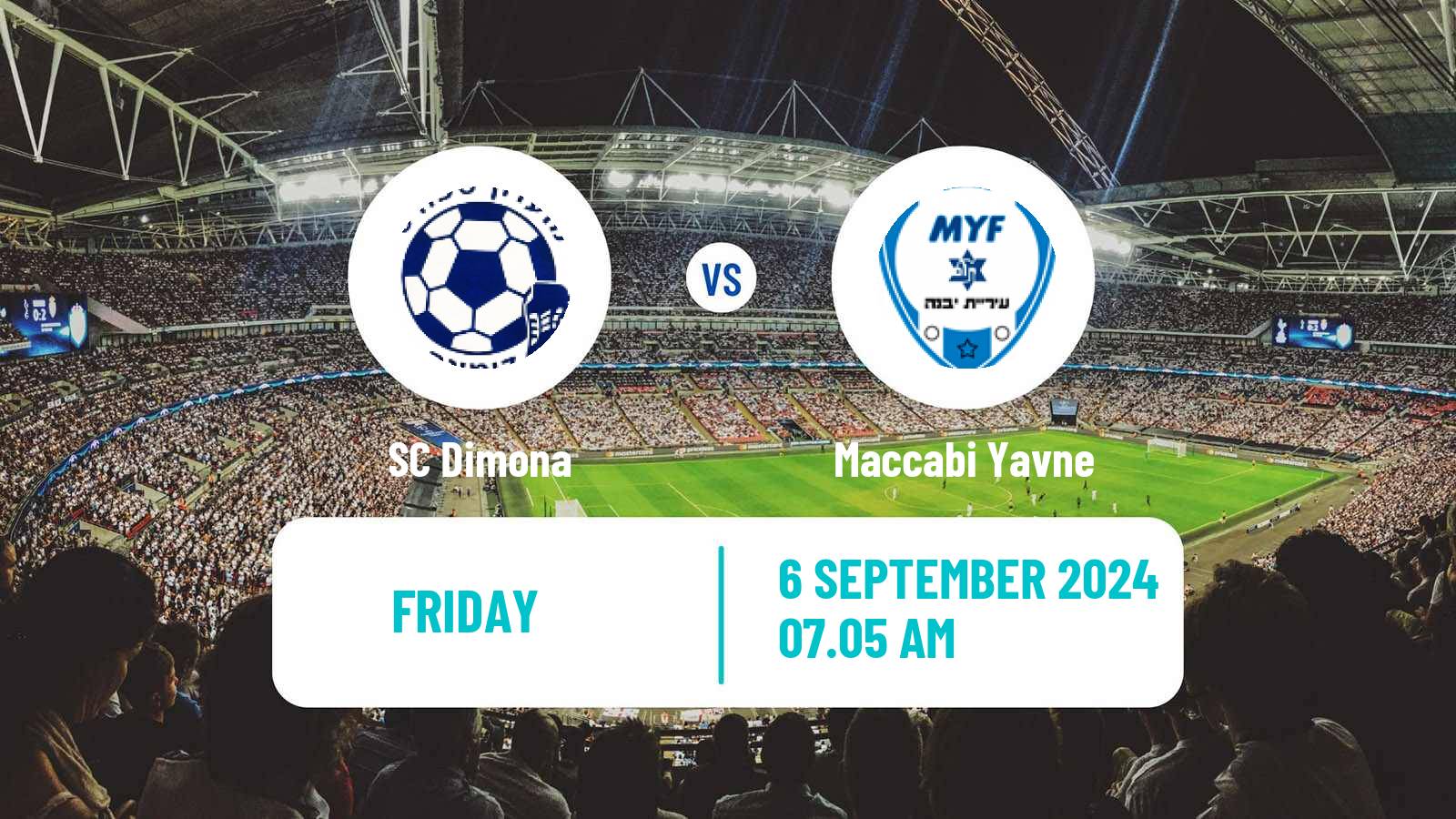 Soccer Israeli Liga Alef South Dimona - Maccabi Yavne