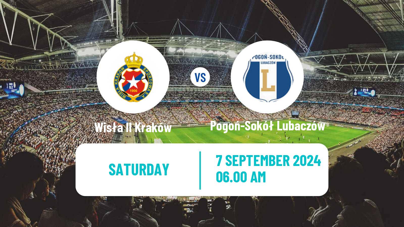 Soccer Polish Division 3 - Group IV Wisła II Kraków - Pogoń-Sokół Lubaczów