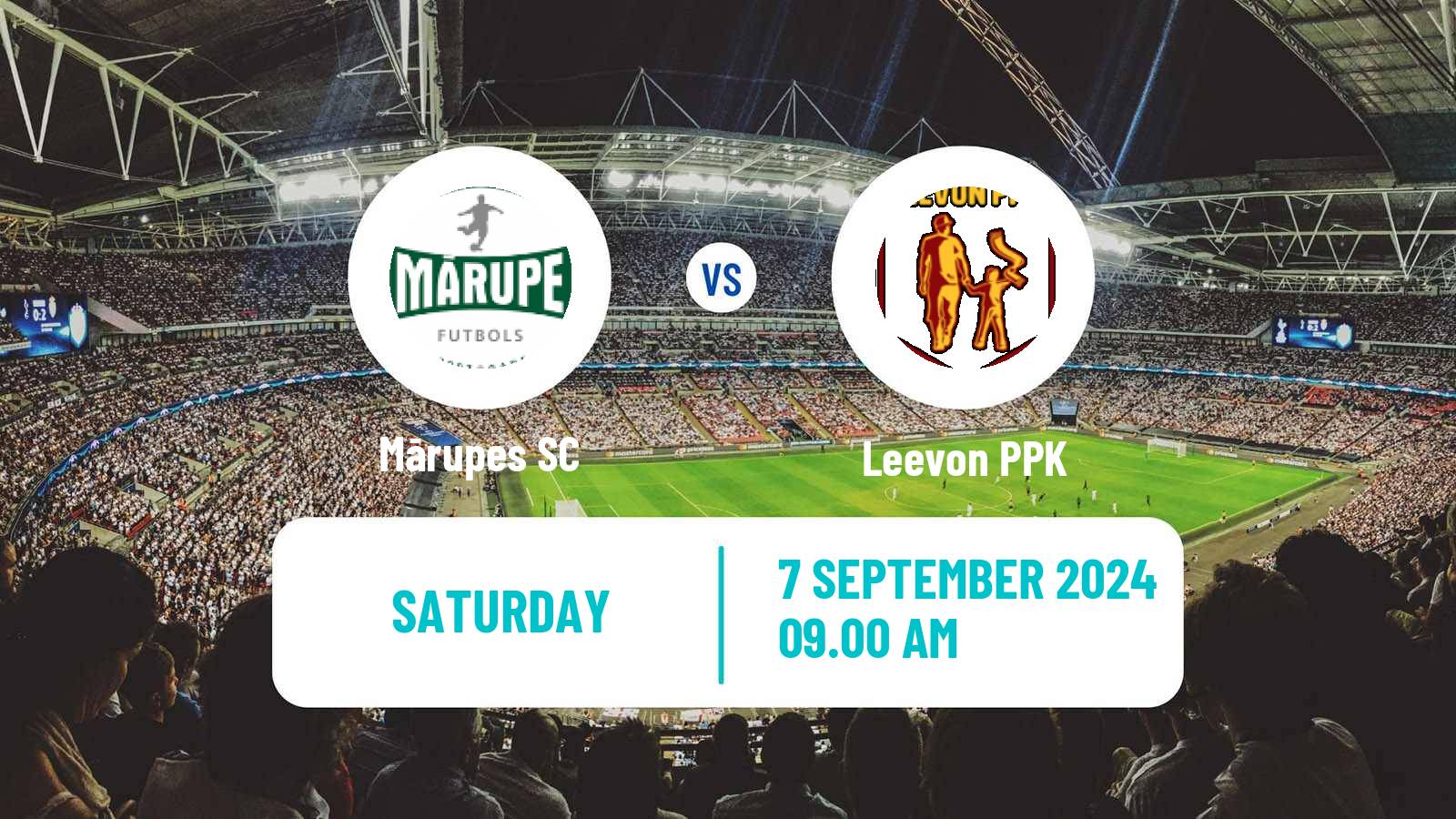 Soccer Latvian 1 Liga Mārupe - Leevon PPK