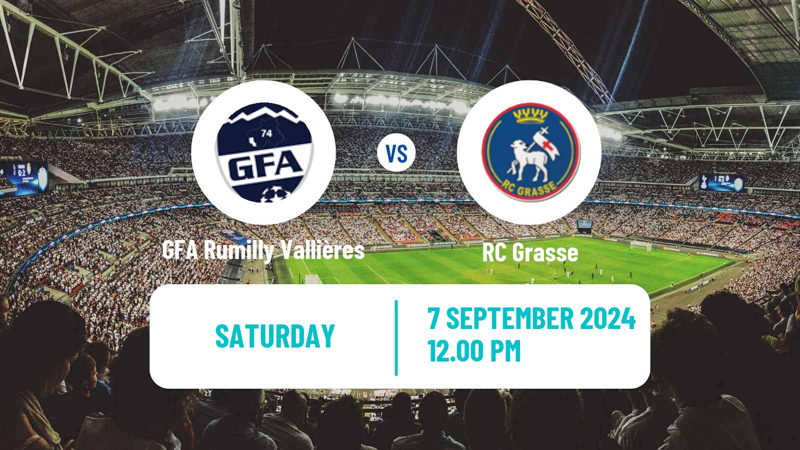 Soccer French National 2 - Group A GFA Rumilly Vallières - Grasse