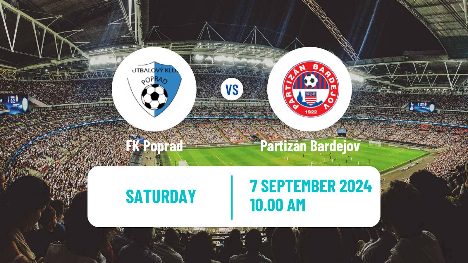 Soccer Slovak 3 Liga East Poprad - Partizán Bardejov