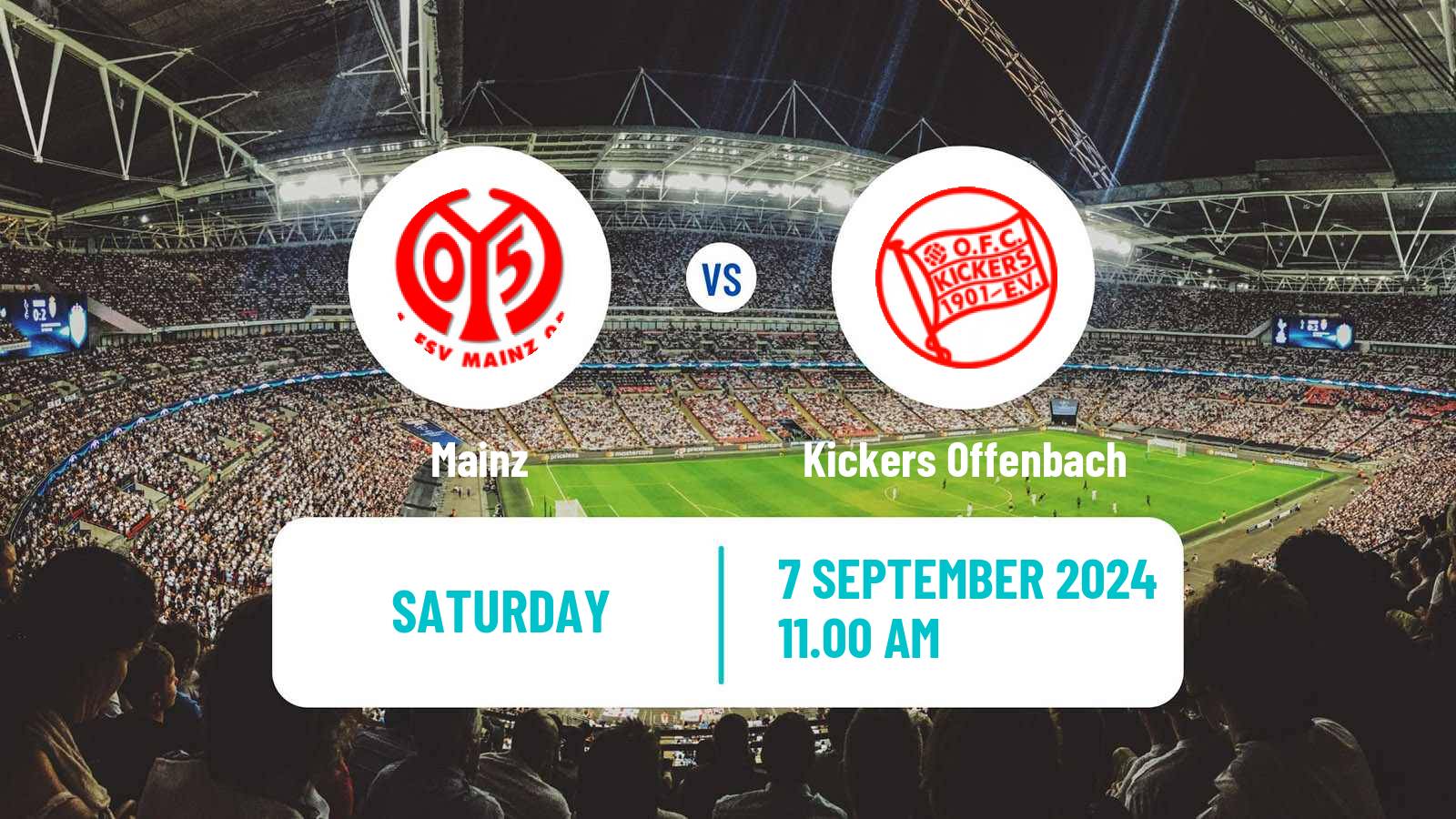 Soccer German DFB Pokal Women Mainz - Kickers Offenbach