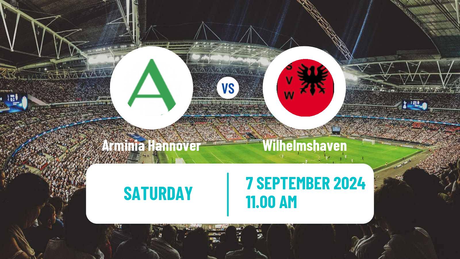 Soccer German Oberliga Niedersachsen Arminia Hannover - Wilhelmshaven