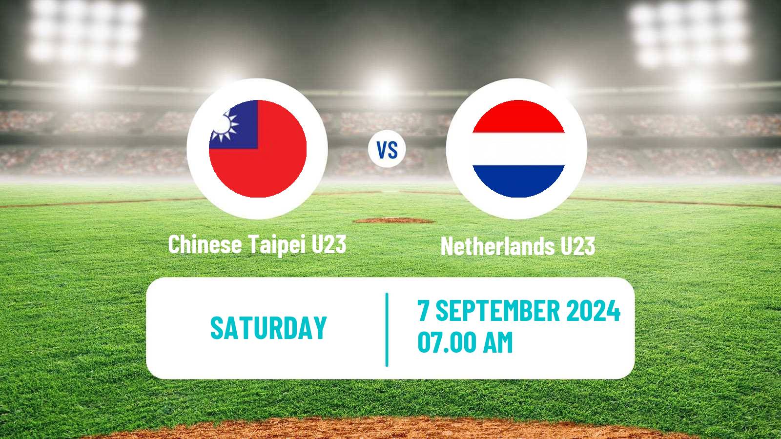 Baseball World Cup U23 Baseball Chinese Taipei U23 - Netherlands U23