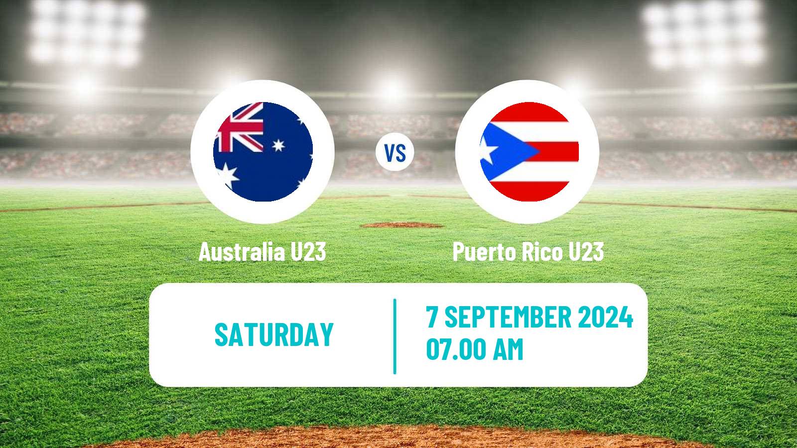 Baseball World Cup U23 Baseball Australia U23 - Puerto Rico U23