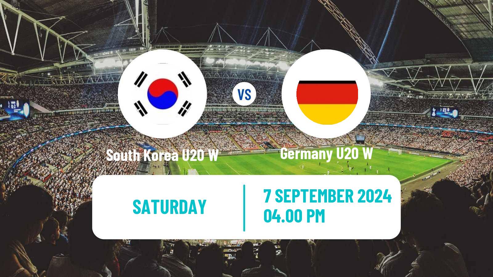 Soccer World Cup U20 Women South Korea U20 W - Germany U20 W