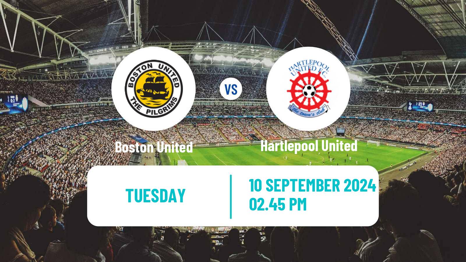 Soccer English National League Boston United - Hartlepool United