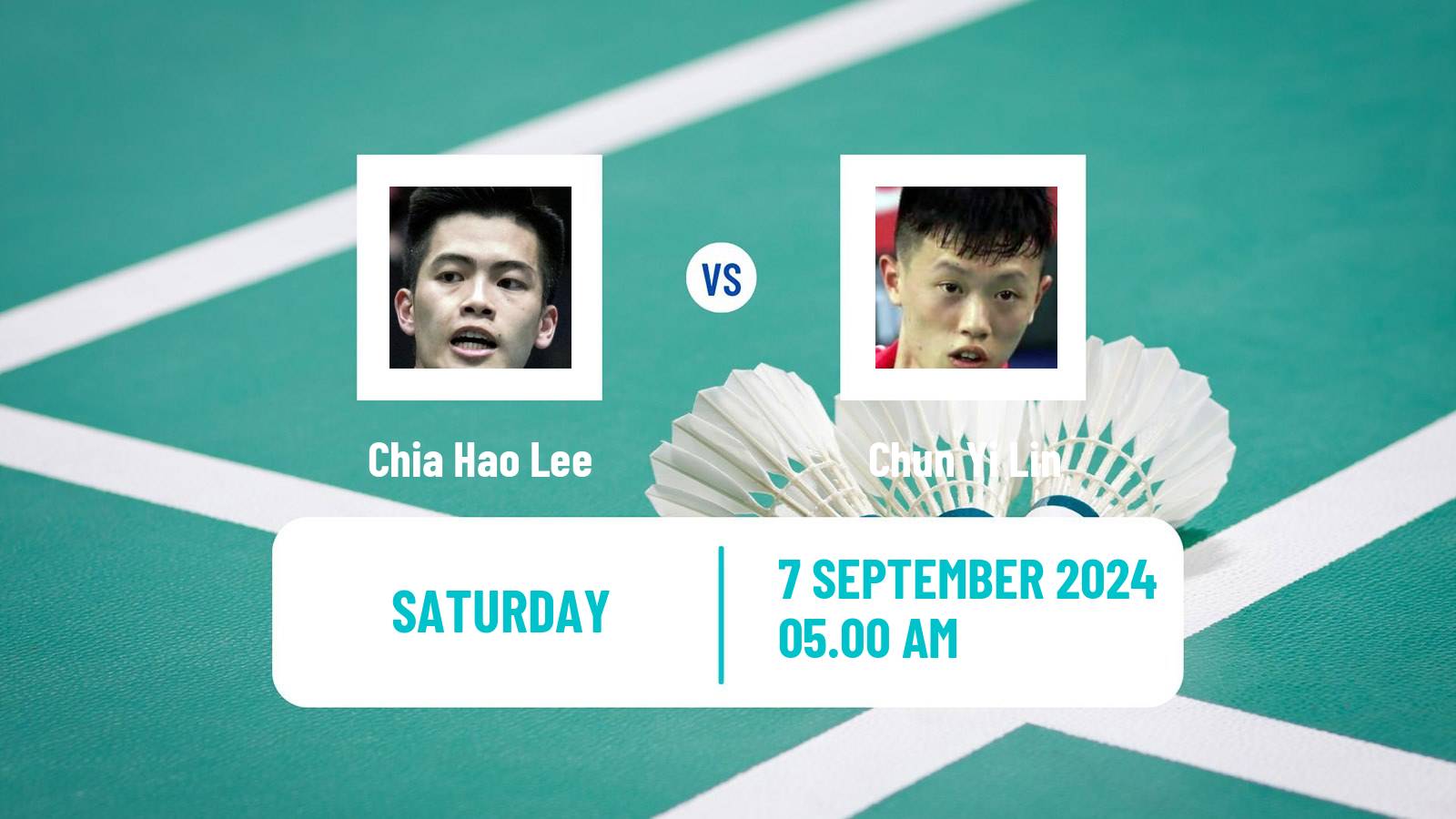 Badminton BWF World Tour Taipei Open Men Chia Hao Lee - Chun Yi Lin