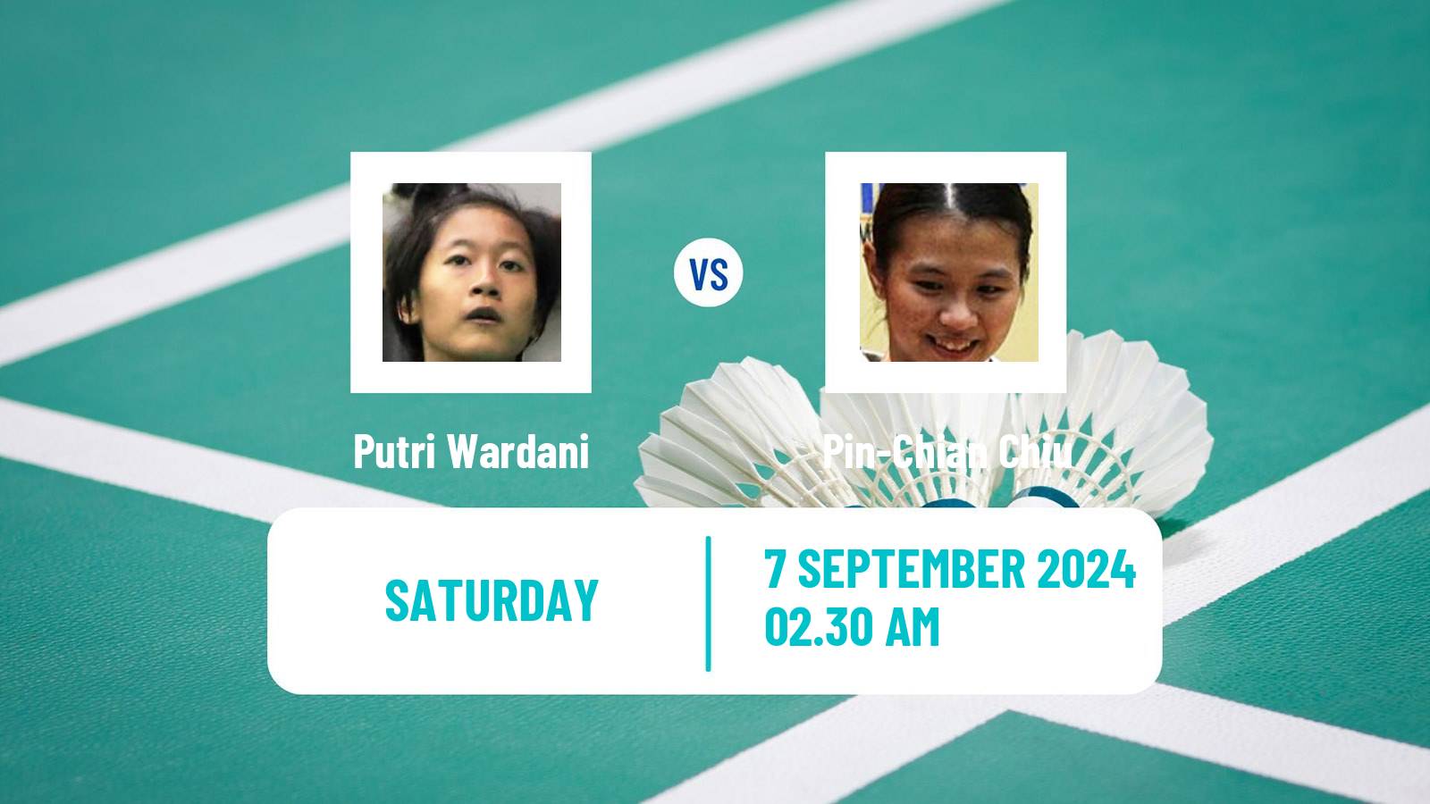 Badminton BWF World Tour Taipei Open Women Putri Wardani - Pin-Chian Chiu