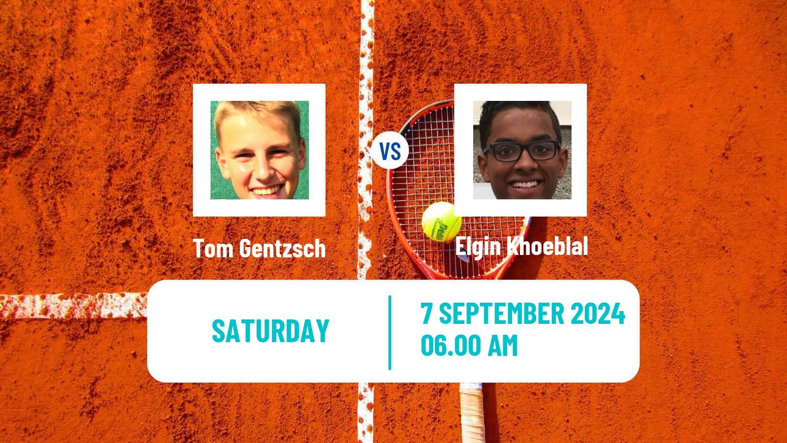 Tennis ITF M15 Haren Men Tom Gentzsch - Elgin Khoeblal