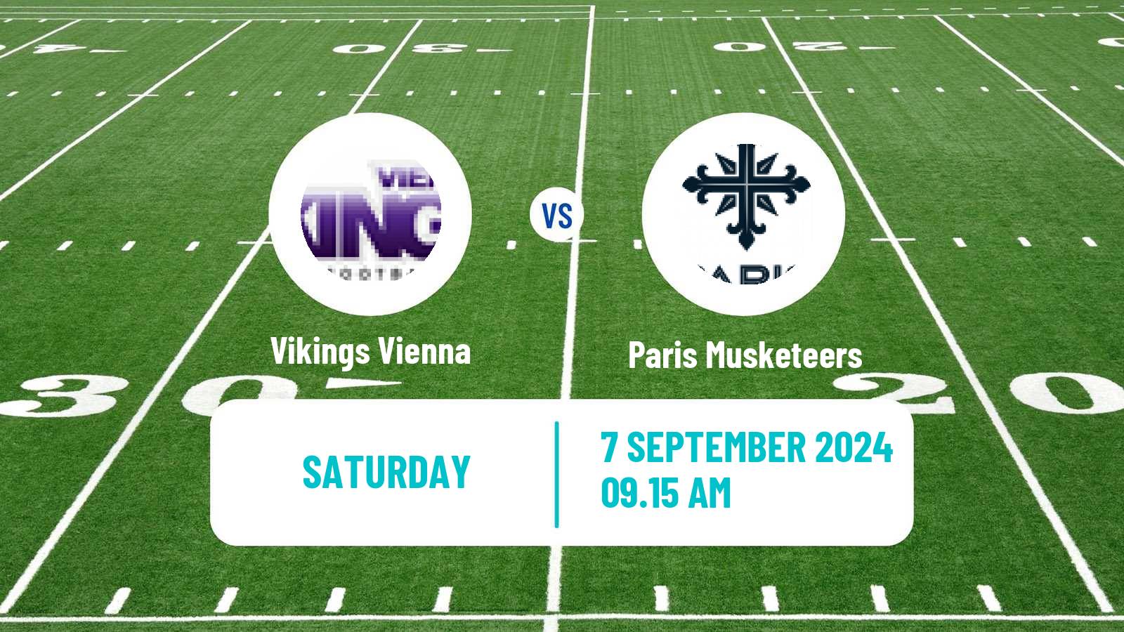 American football European League of American Football Vikings Vienna - Paris Musketeers